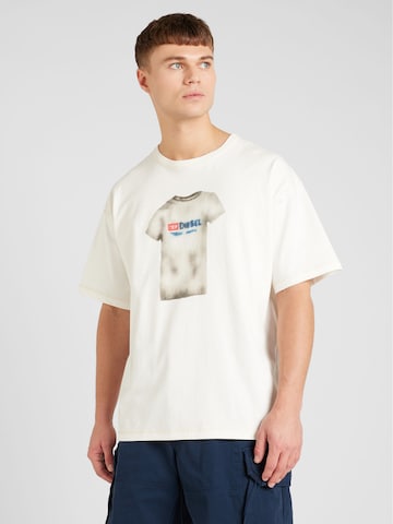 DIESEL - Camisa 'T-BOXT-N12' em branco: frente