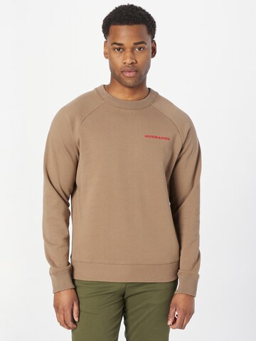 SCOTCH & SODA Sweatshirt in Bruin: voorkant