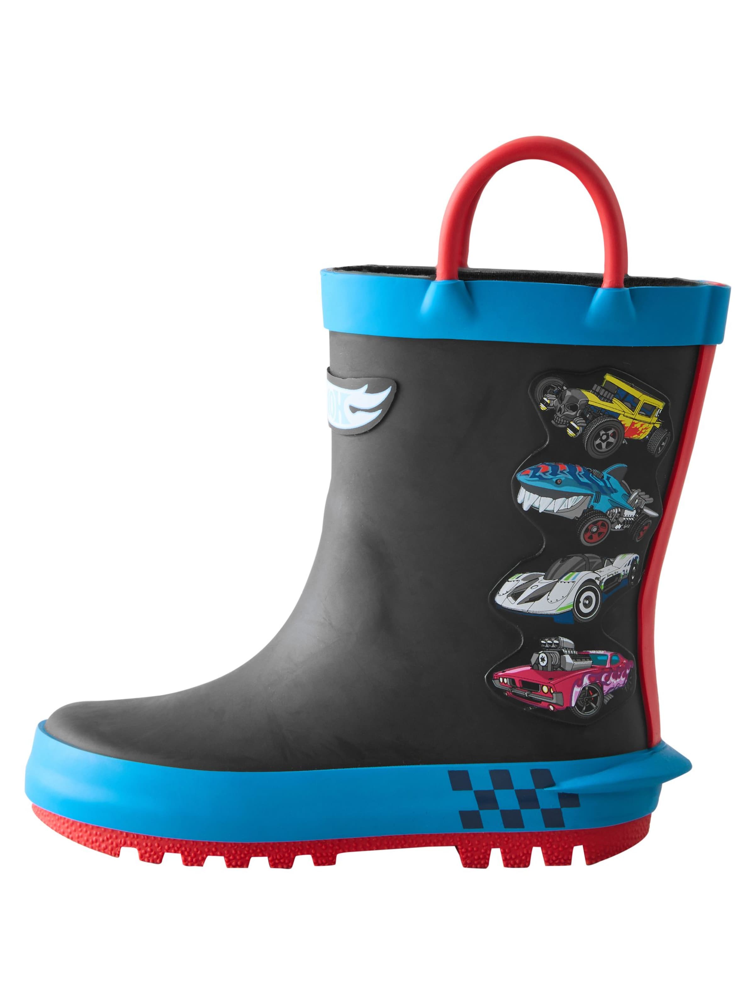 Next Gummistövel i svart: framsida