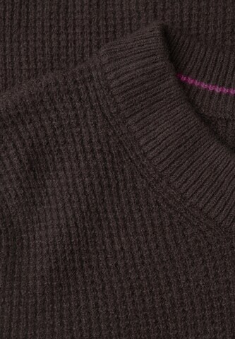 CECIL Pullover mit Rundhals und Struktur in Braun