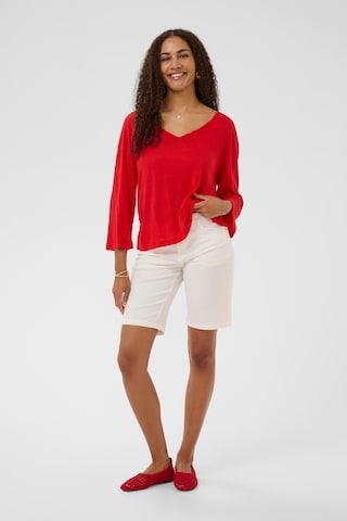T-shirt 'CR Fulla' Cream en rouge
