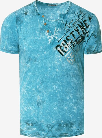 Rusty Neal T-Shirt in Blau: Vorderseite