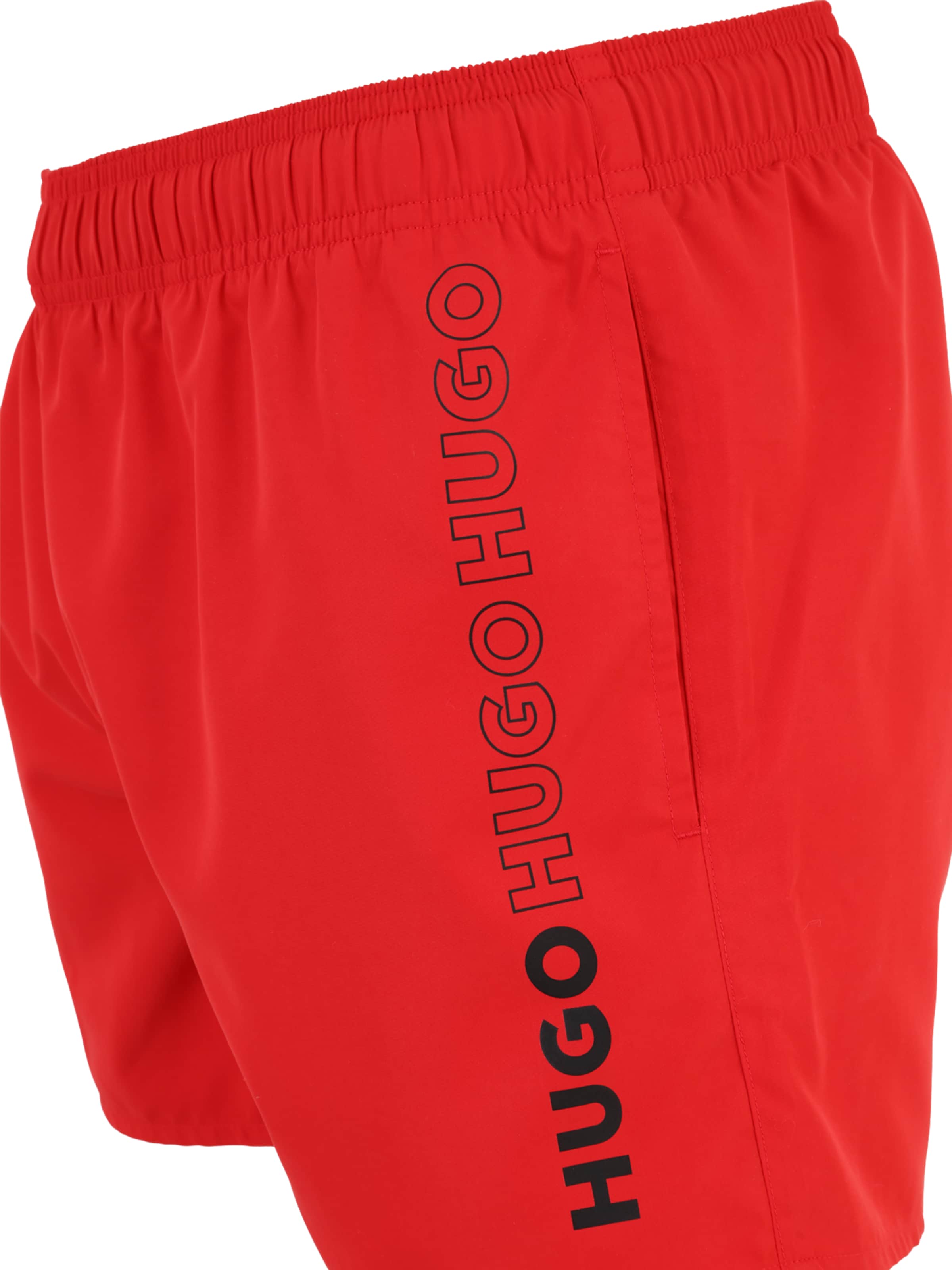 HUGO Badshorts 'TIKI' i röd
