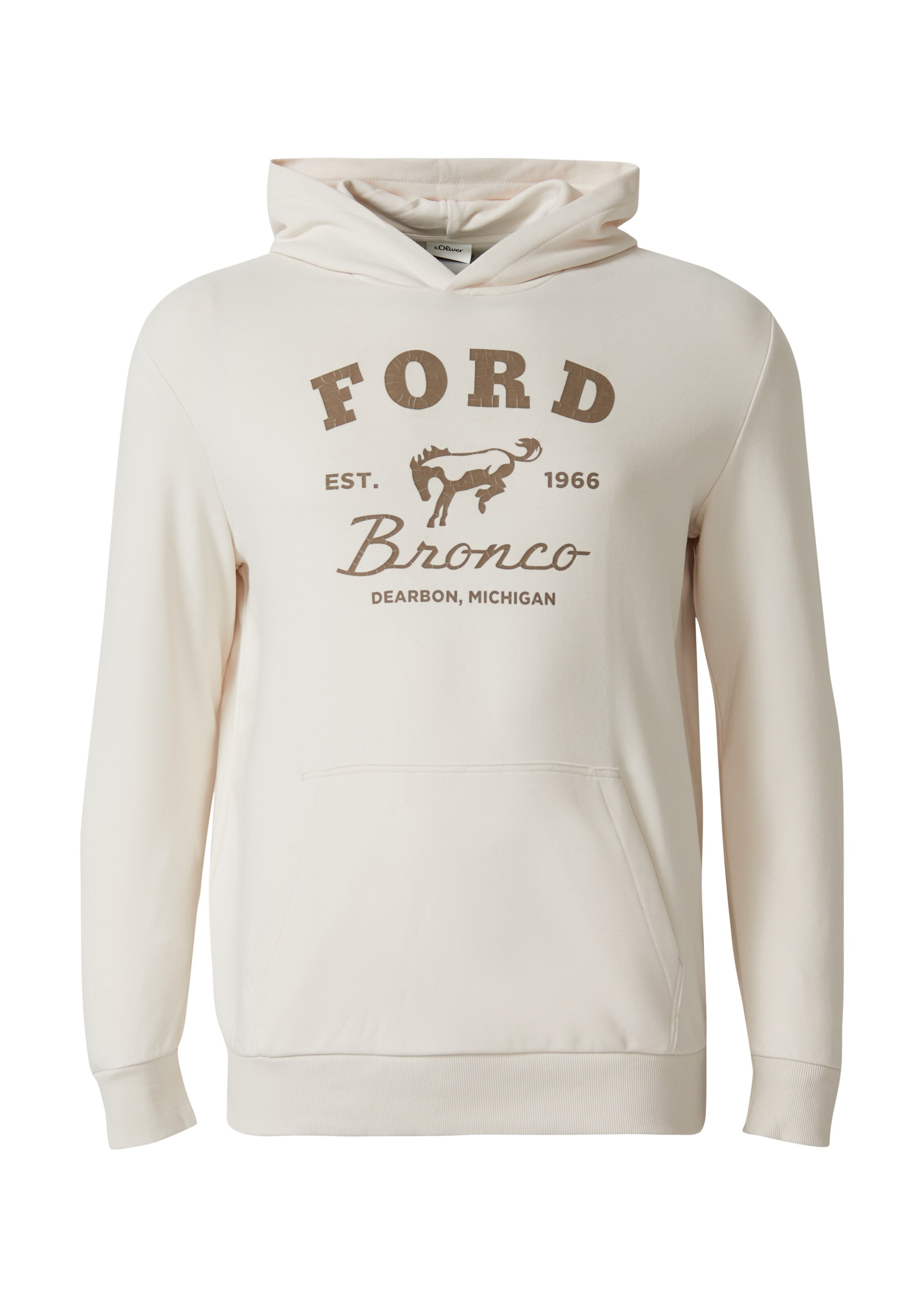 s.Oliver Men Big Sizes Sweatshirt in Beige: Vorderseite