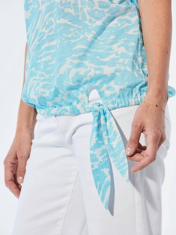 Goldner Shirt in Blau