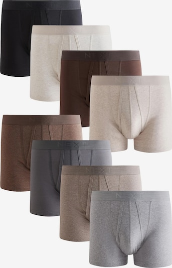 Next Bokserice u ecru/prljavo bijela / bež melange / smeđa / siva / antracit siva, Pregled proizvoda