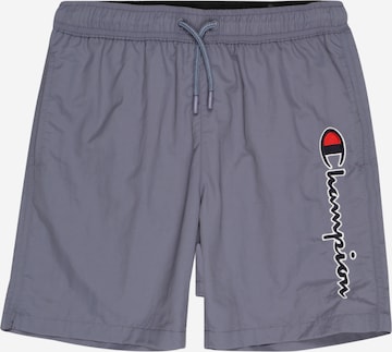 Champion Authentic Athletic Apparel Badeshorts in Blau: predná strana