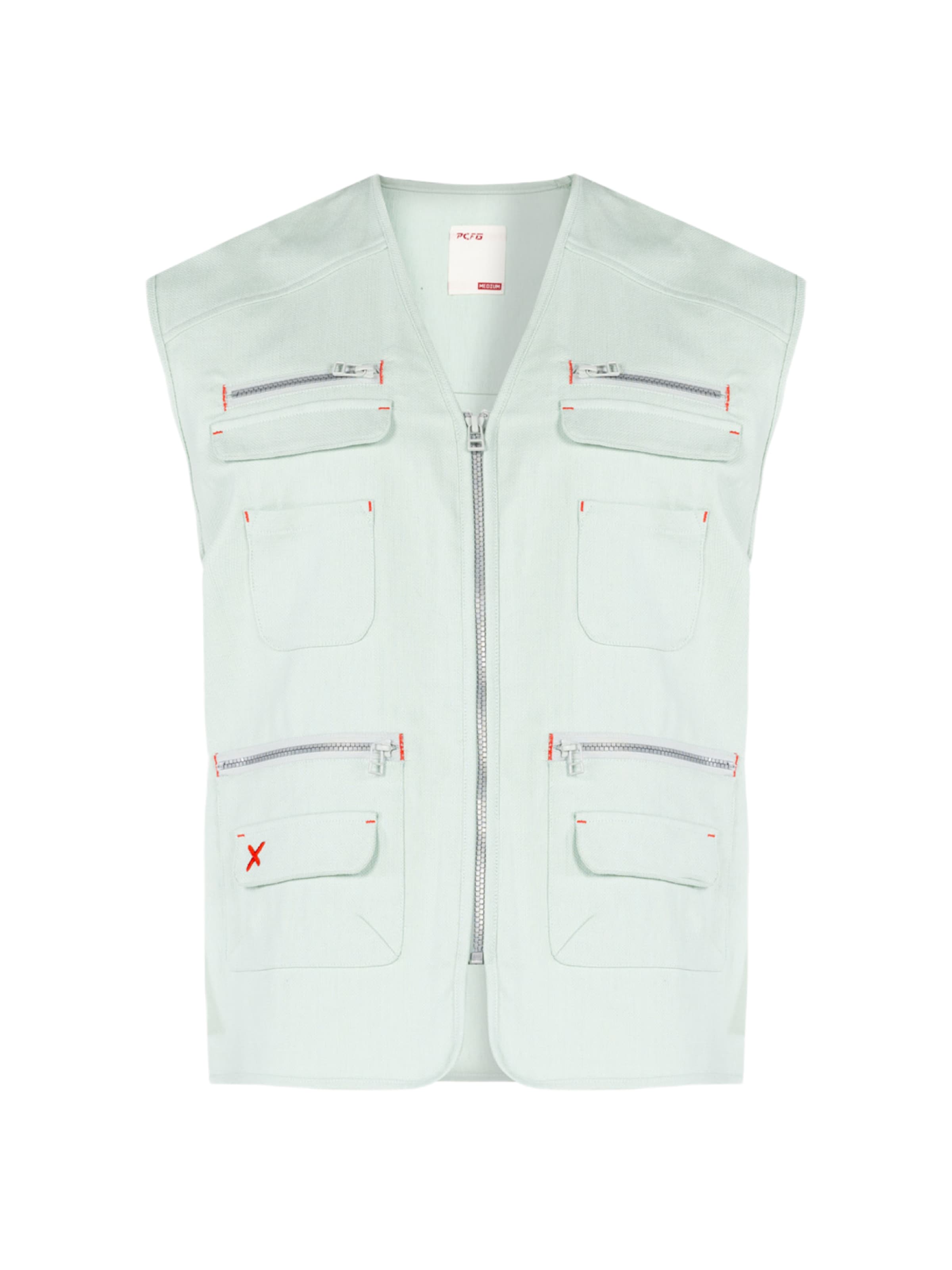 PCFG Weste 'Free Heaven' in Grün: Vorderseite