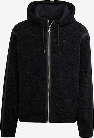 Jachetă  fleece de la ADIDAS ORIGINALS pe negru: față