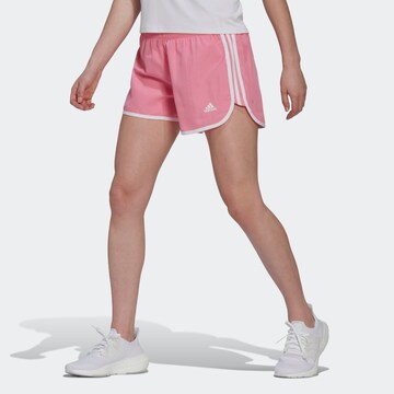 ADIDAS PERFORMANCE Shorts 'Marathon' in Pink: predná strana