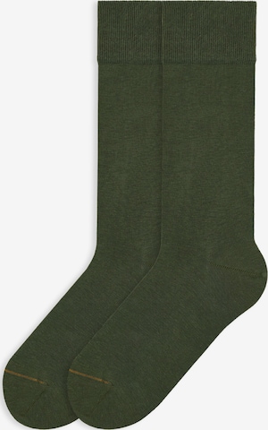 Von Jungfeld Socken 'SIGNATURE CLASSIC' in Grün: Vorderseite