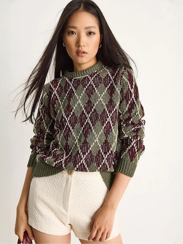 Bianco Lucci - Pullover 'Pullover' em verde