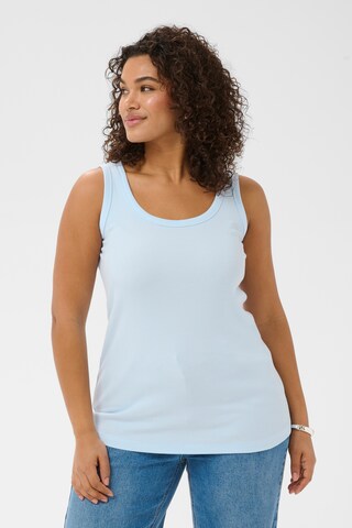 T-shirt Kaffe en bleu : devant