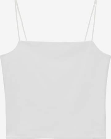 Top 'MERLOT' di MANGO in bianco: frontale