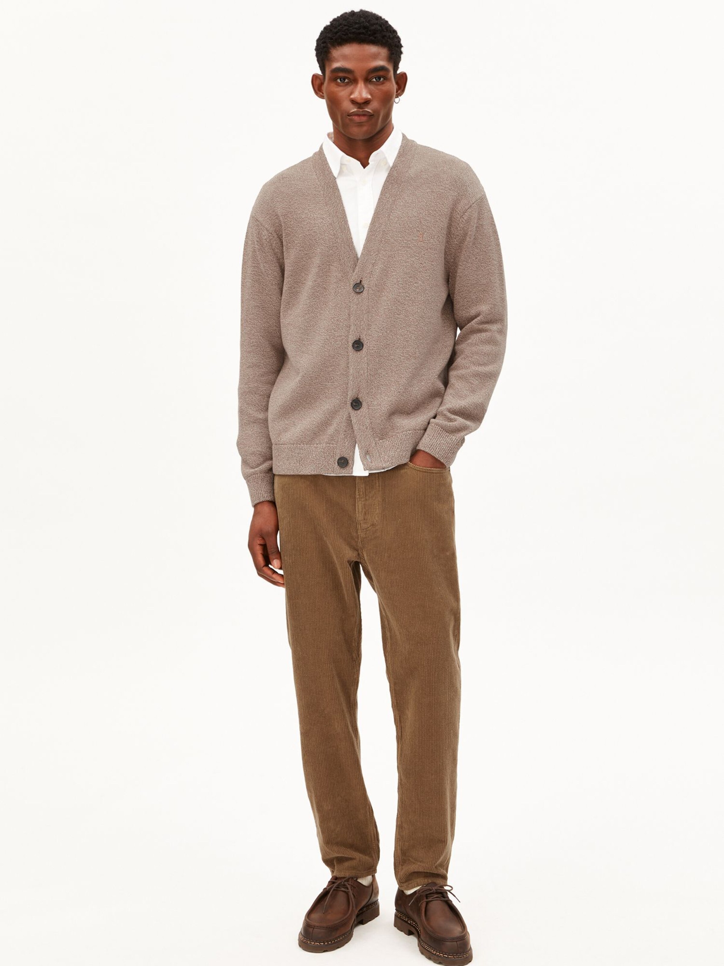 ARMEDANGELS Loosefit Broek in Bruin: voorkant