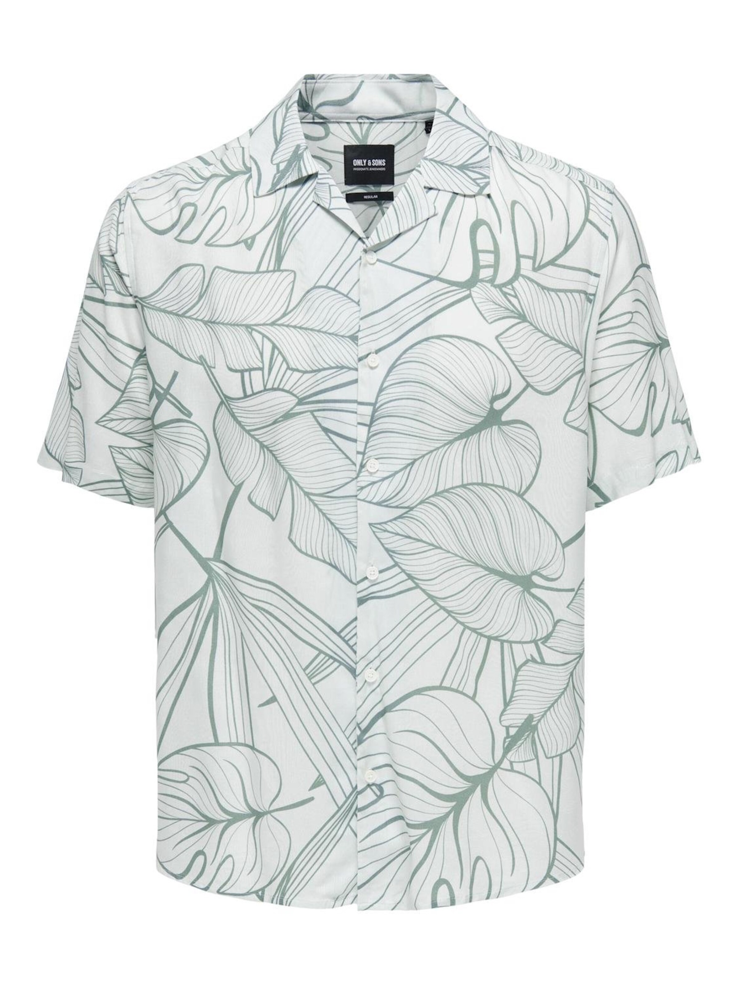 Only & Sons Regular Fit Skjorte 'Palo' i hvid: forside