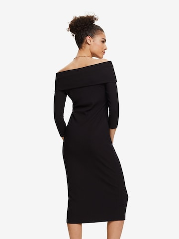 ESPRIT Gebreide jurk in Zwart