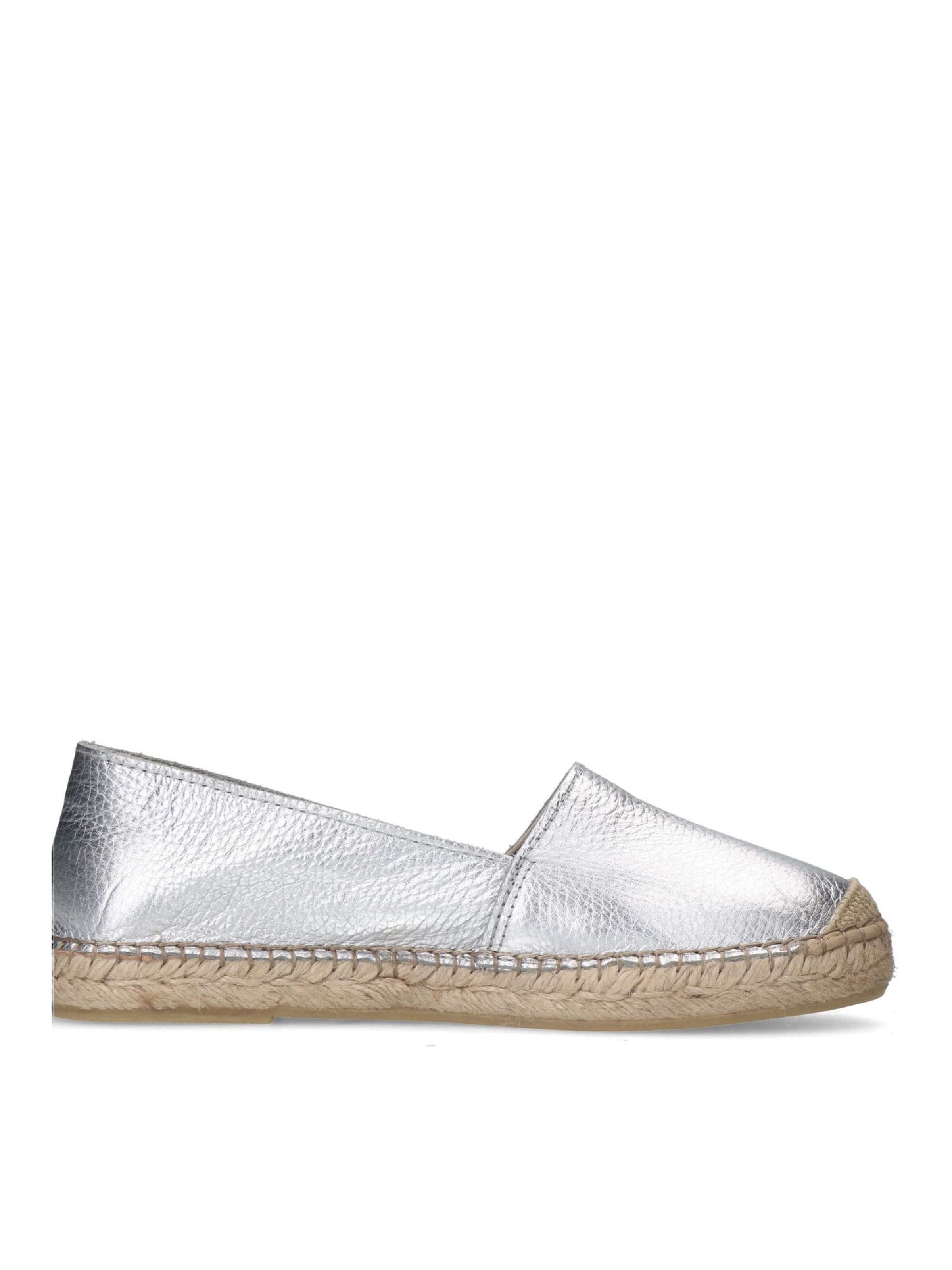 MANFIELD Espadrilles in Silver