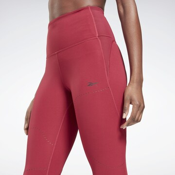 Skinny Pantaloni sportivi 'Lux' di Reebok in rosa