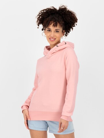 Alife and Kickin Sweatshirt 'Brie' i rosa: framsida