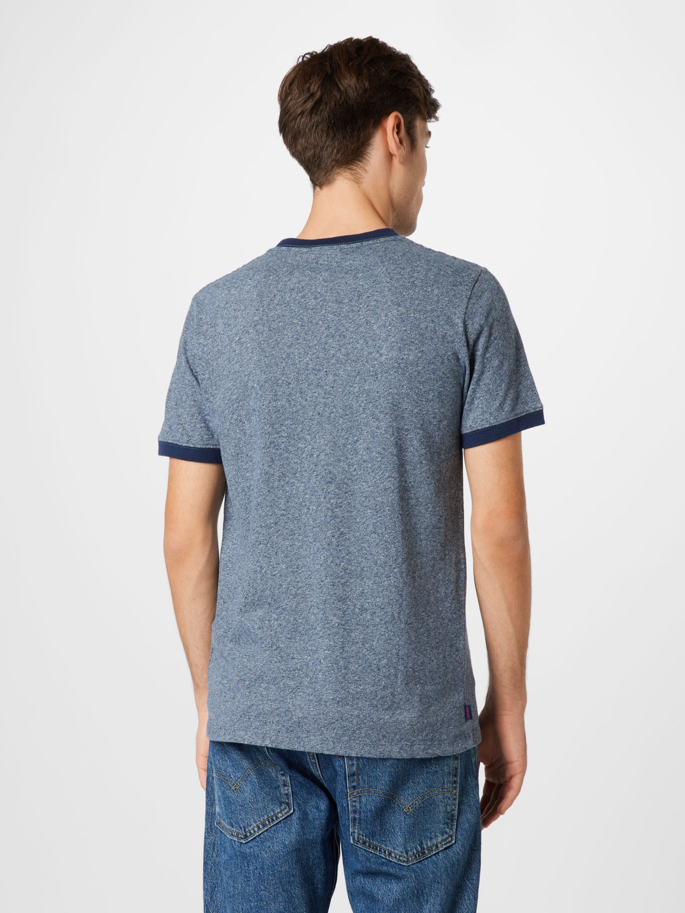 Plus durable T-Shirt Ringer Superdry en Bleu 