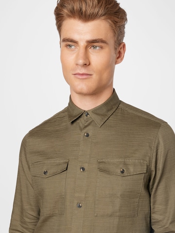 !Solid Regular fit Button Up Shirt 'Tim' in Green