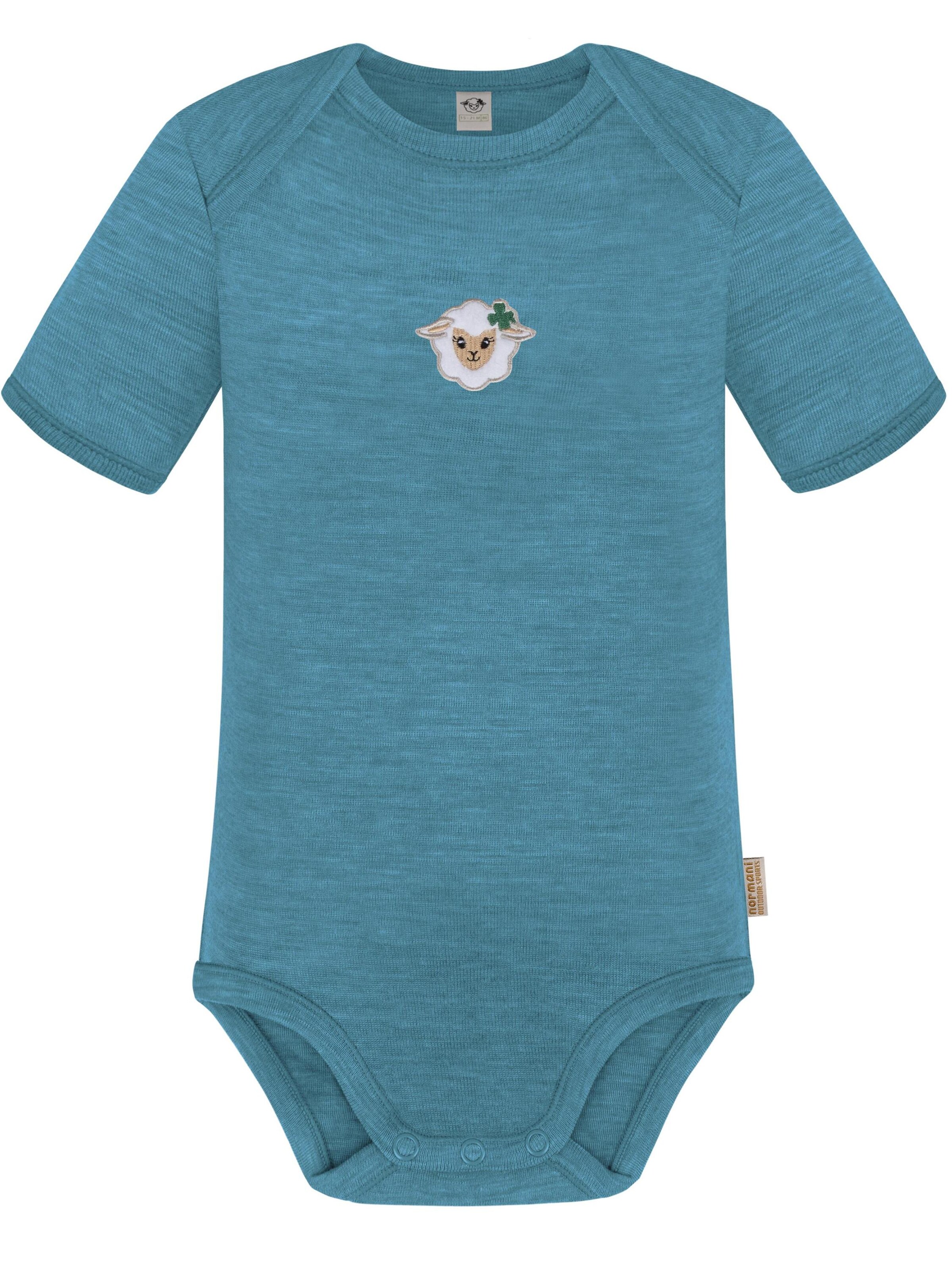 Barboteuse / body 'Tauranga' normani en bleu : devant