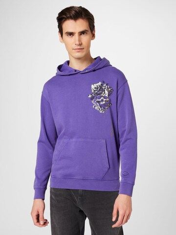 REPLAY Sweatshirt in Purple: front