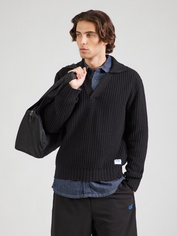 HUGO - Jersey 'Spiro' en negro: frente