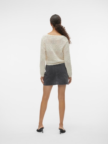VERO MODA Knit Cardigan 'Amalfi' in Beige