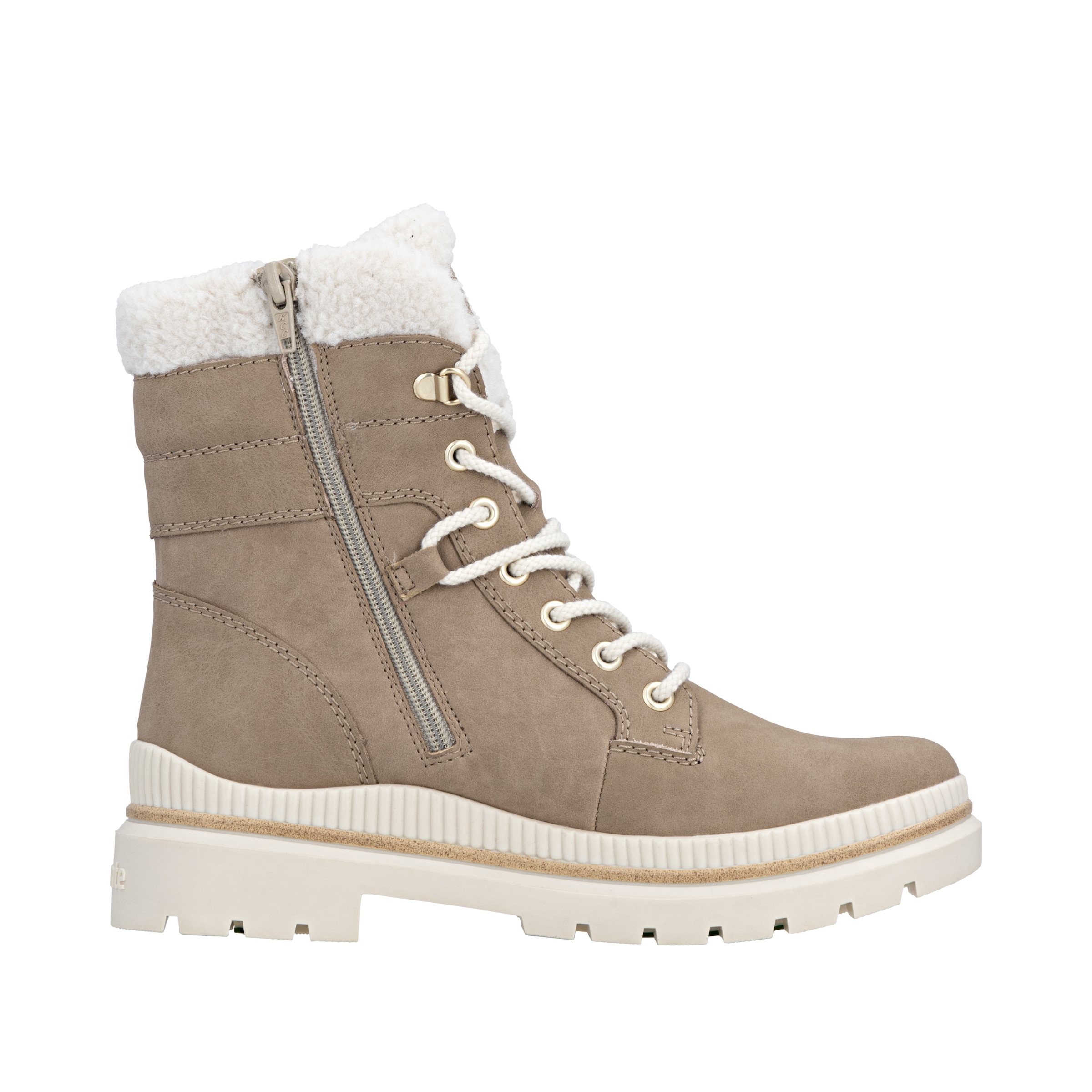 REMONTE Schnürstiefelette in Beige