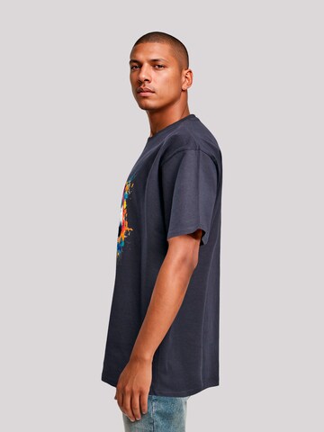 T-Shirt 'Bunte Fußball' F4NT4STIC en bleu