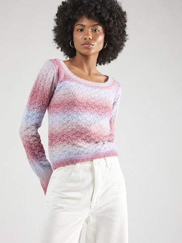 florence by mills exclusive for ABOUT YOU Sweter 'Airy' w kolorze fioletowy: przód