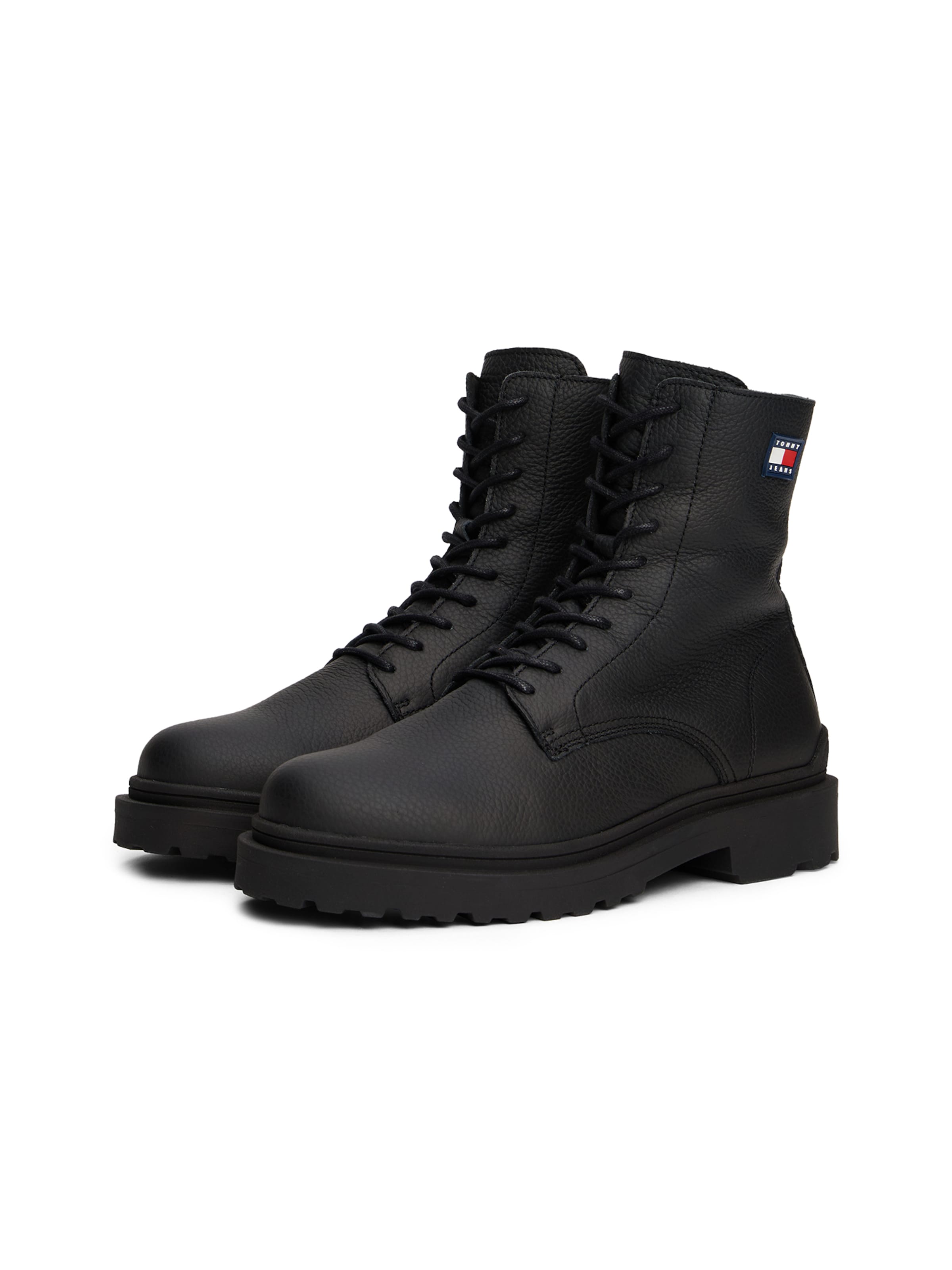 Boots stringati di Tommy Jeans in nero
