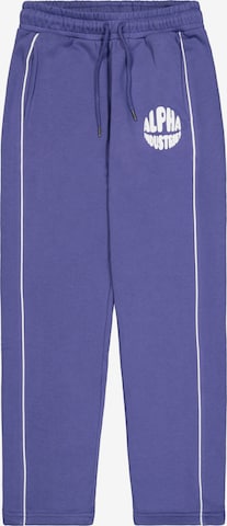 ALPHA INDUSTRIES Regular Housut värissä lila: etupuoli