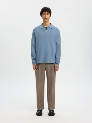 Pull-over 'SLHTELLER' SELECTED en bleu