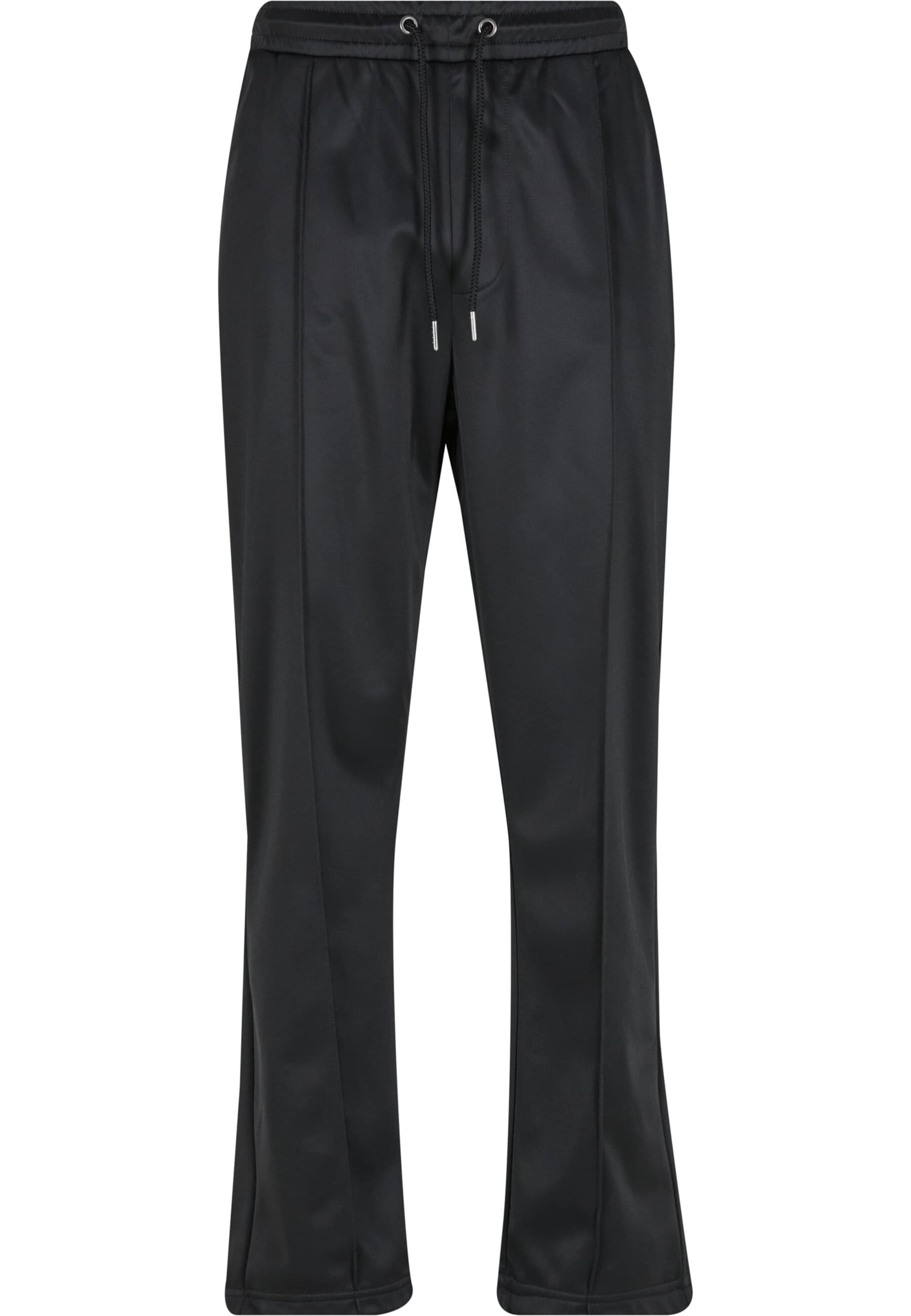 Urban Classics Loosefit Kalhoty 'Pintuck' – černá: přední strana