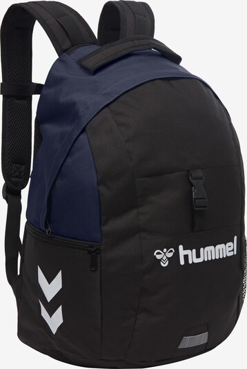 Hummel Sportrucksack in marine / schwarz / weiß, Produktansicht
