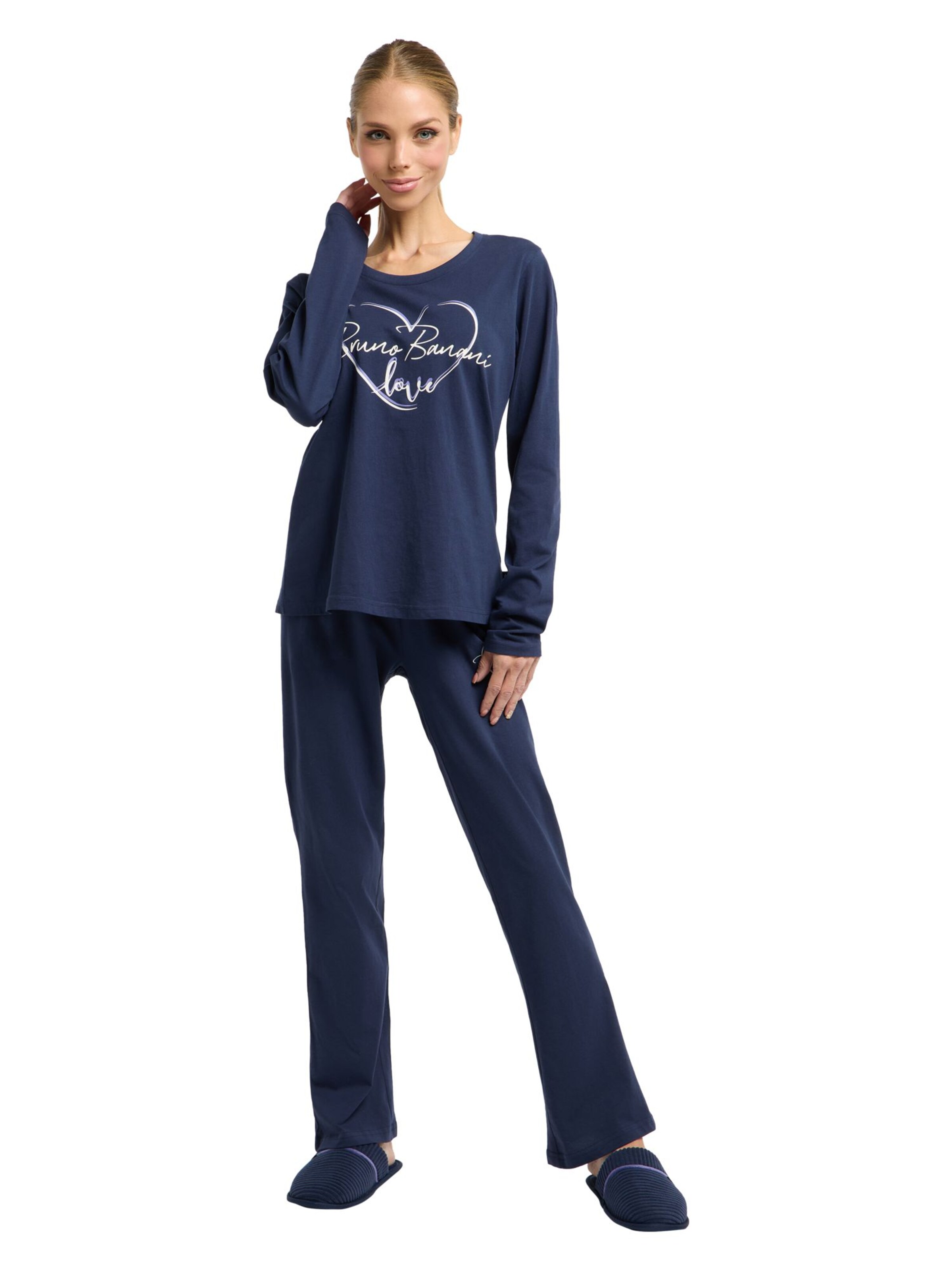 Bruno Banani Pajama in Blue: front