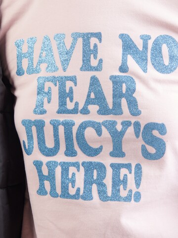 Juicy Couture Μπλουζάκι 'HAVE NO FEAR' σε ροζ