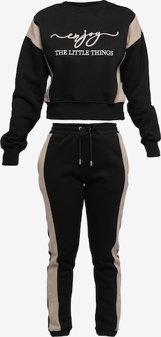 Tom Barron Sweatsuit in Black: front