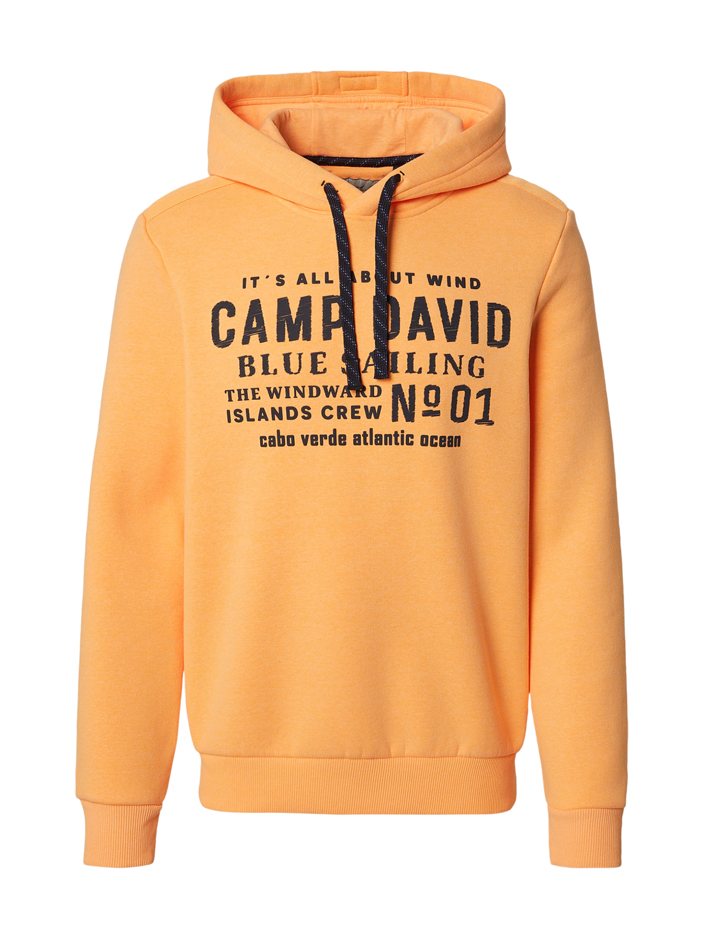 CAMP DAVID Sweatshirt in Orange: front