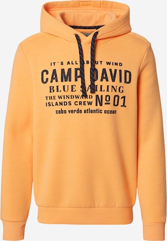 oranžinė CAMP DAVID Megztinis be užsegimo: priekis