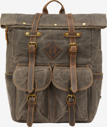 DreiMaster Vintage Раница в сиво: отпред