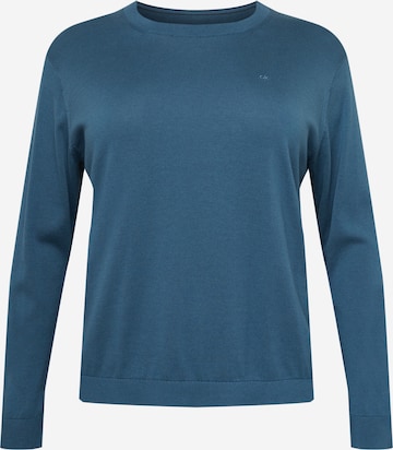 Pullover di Calvin Klein Curve in blu: frontale