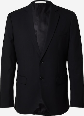 juoda SELECTED HOMME Priglundantis modelis Dalykinio stiliaus švarkas 'SLHLIAM': priekis