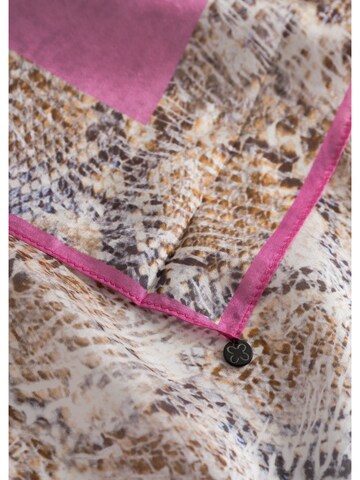 CODELLO Tuch Seidentuch Schlangen-Print in Beige