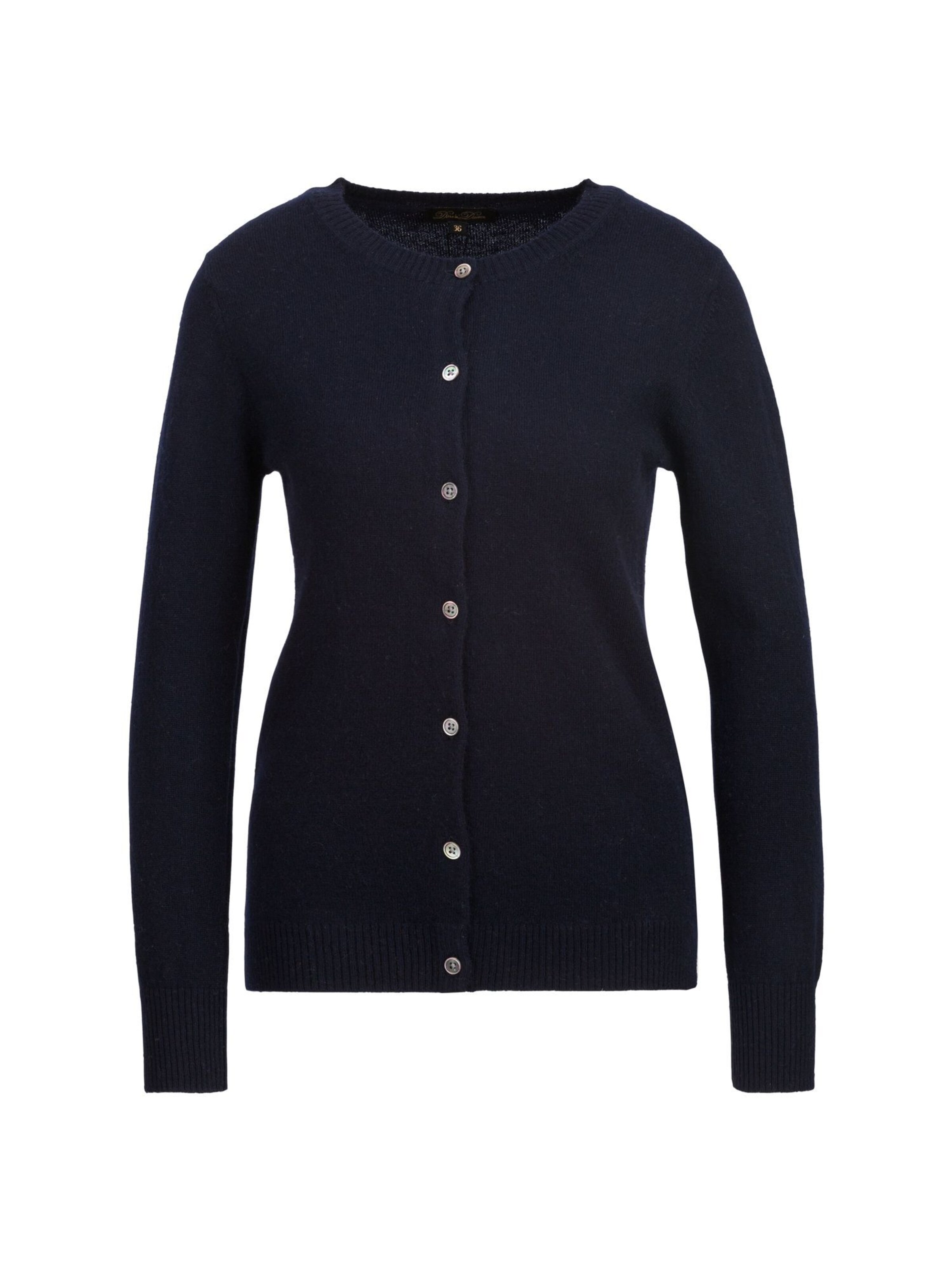 Dine'n'Dance Gebreid vest 'Romie' in Blauw: voorkant