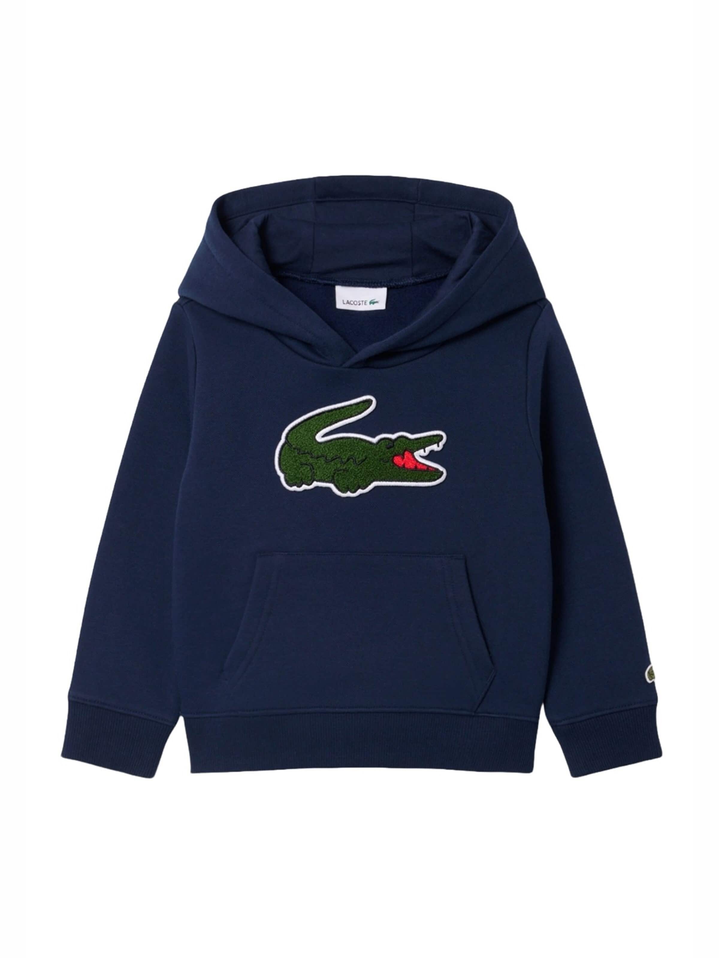 Sweat LACOSTE en bleu : devant