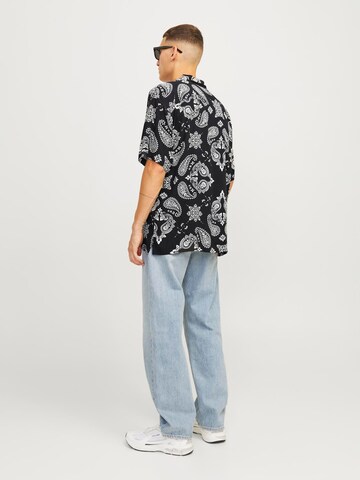 JACK & JONES Comfort Fit Hemd 'JJJEFF' in Schwarz